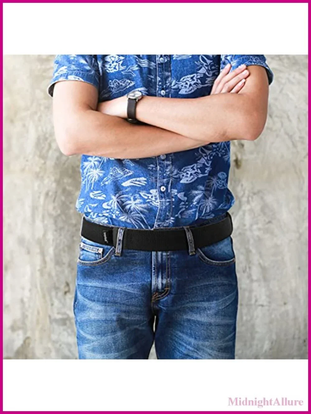 No-Scratch Web Belt Nickel Free Hypoallergenic Hook & Loop Fastener